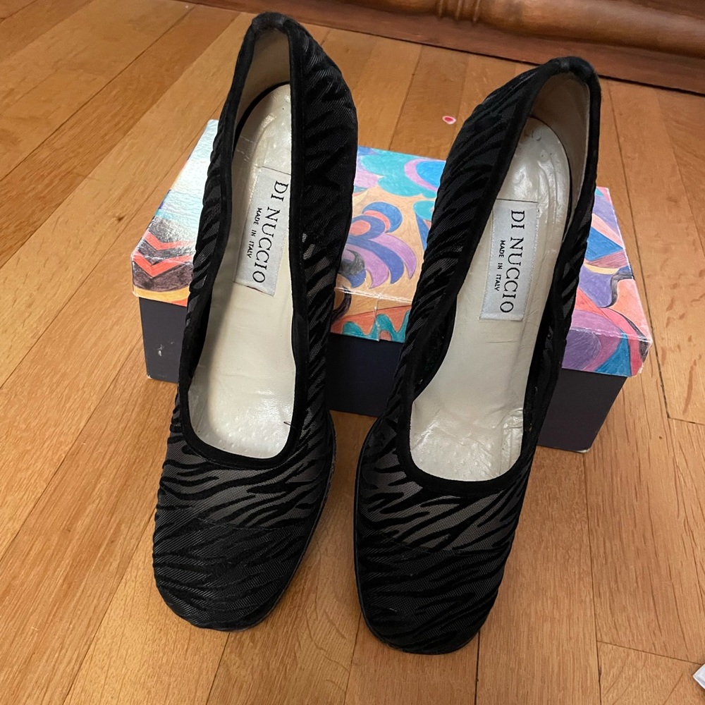 Black velvet pump - Di Nuccio - size 9